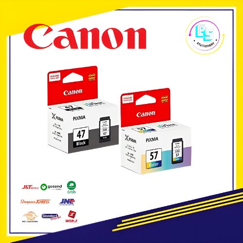 100% ORIGINAL Tinta Canon PG 47 / CL 57 - Tinta Canon E410 E470 E3470 E4570 -