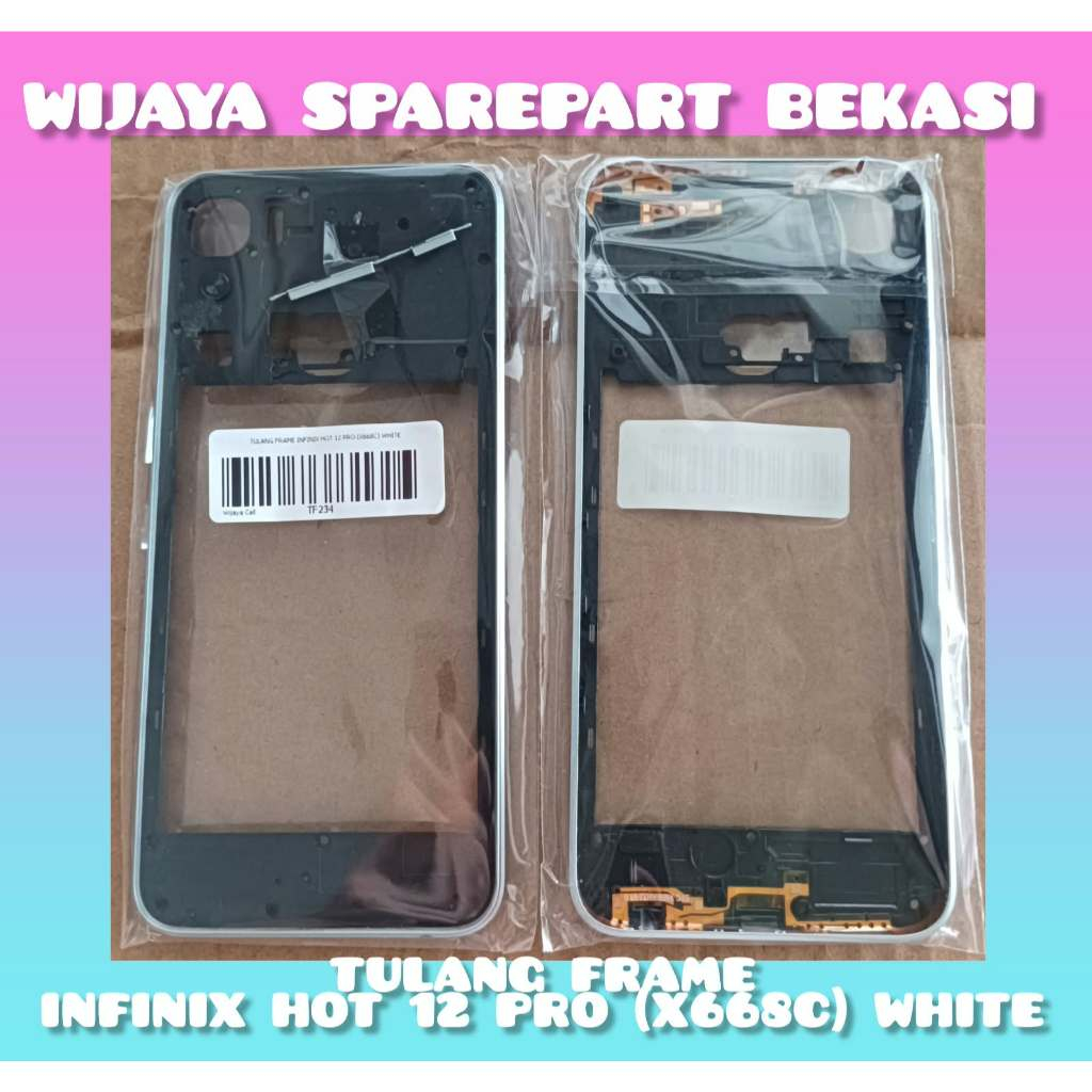 TULANG FRAME INFINIX HOT 12 PRO (X668C) WHITE/GREEN