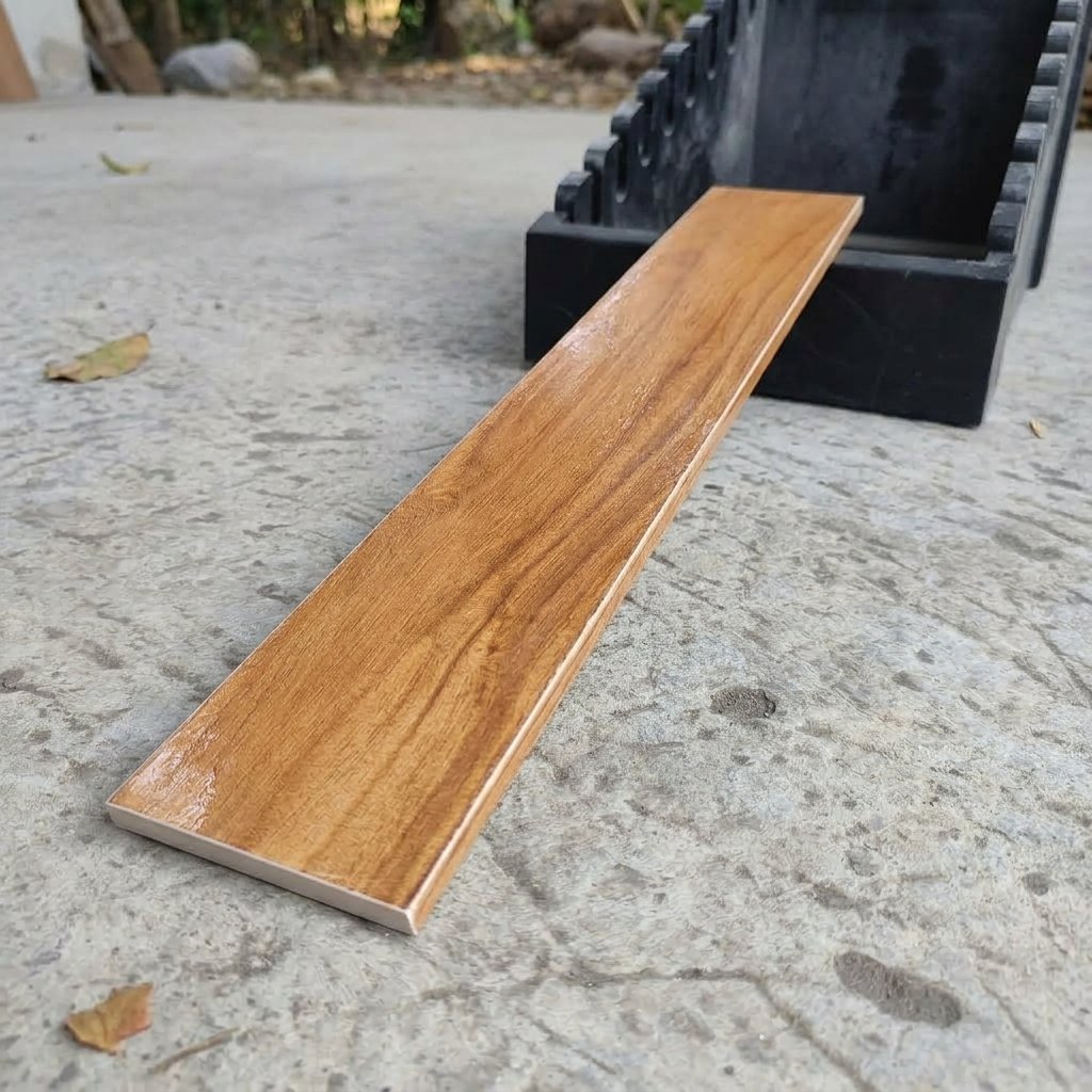 Plint Granit 10x60 & 15x60 Red Softwood List Lantai Border Motif Kayu