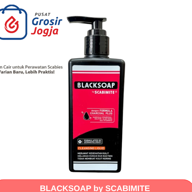 Scabimite Black Soap Cleansing Liquid / Sabun Cair Gatal Scabies