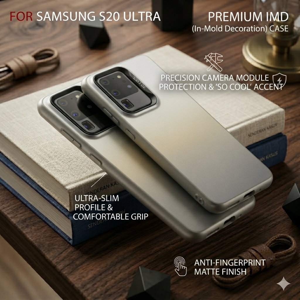 CASE SAMSUNG S20 / S20 PLUS / S20 FE / S20 ULTRA CASING IMD HYBRID BLACK HARDCASE SOCOOL PLATE HOLOG