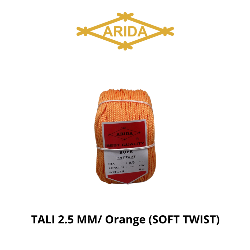 Tali Tambang Arida 3 MM ORANGE