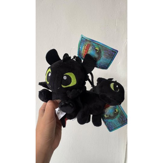 toothless plush keychain/plush bag clip original -sesiliayoo