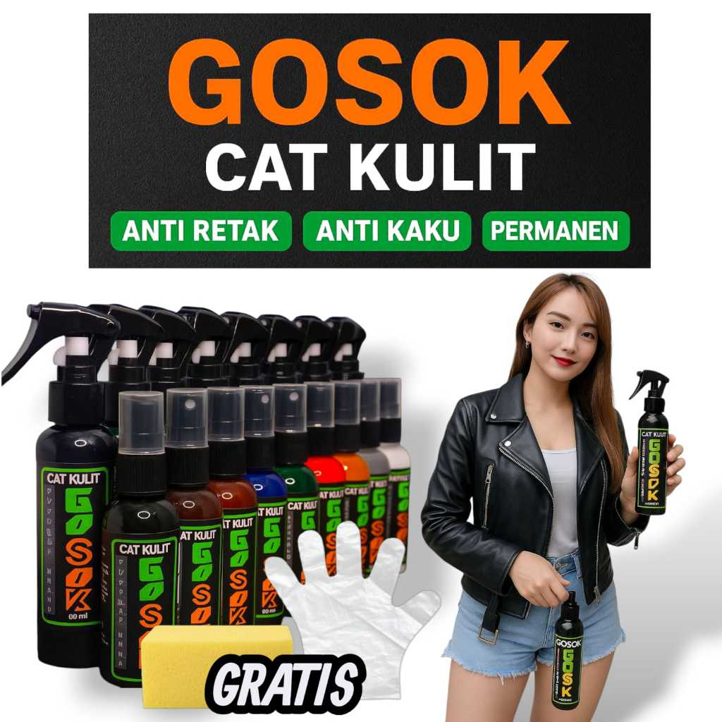 Cat sepatu kulit karet sol Rubber Midsole Leather paint Gosok Repaint sepatu tas jaket kulit