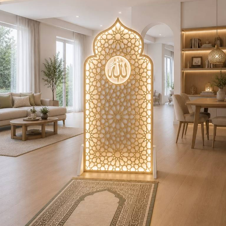 Mihrab Standing Arah Kiblat Sholat | Rafah Standing Mihrab