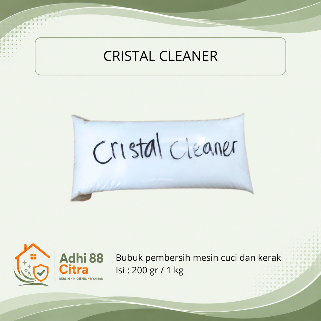 Cristal Cleaner Bubuk Pembersih Mesin Cuci dan Kerak Crystal Washing Machine Cleaner