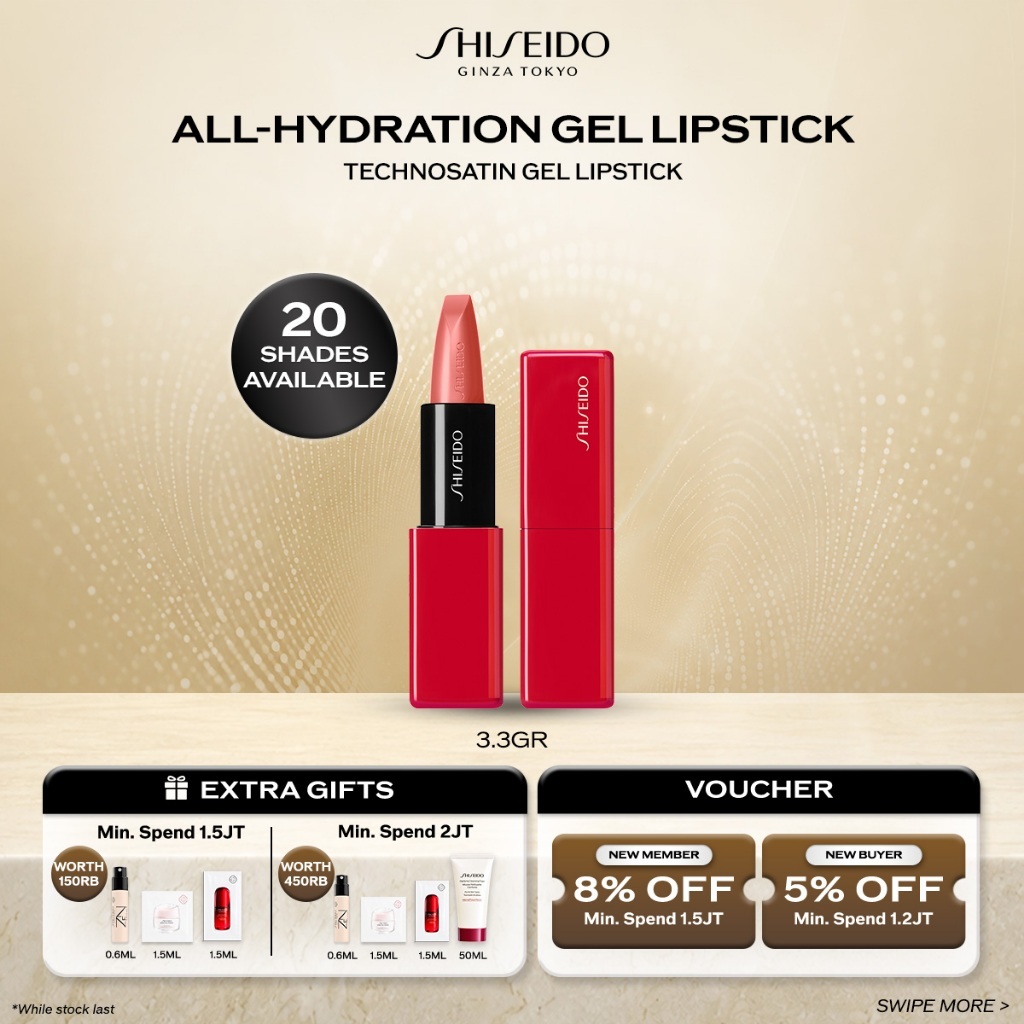 Shiseido Make Up TechnoSatin Gel Lipstick