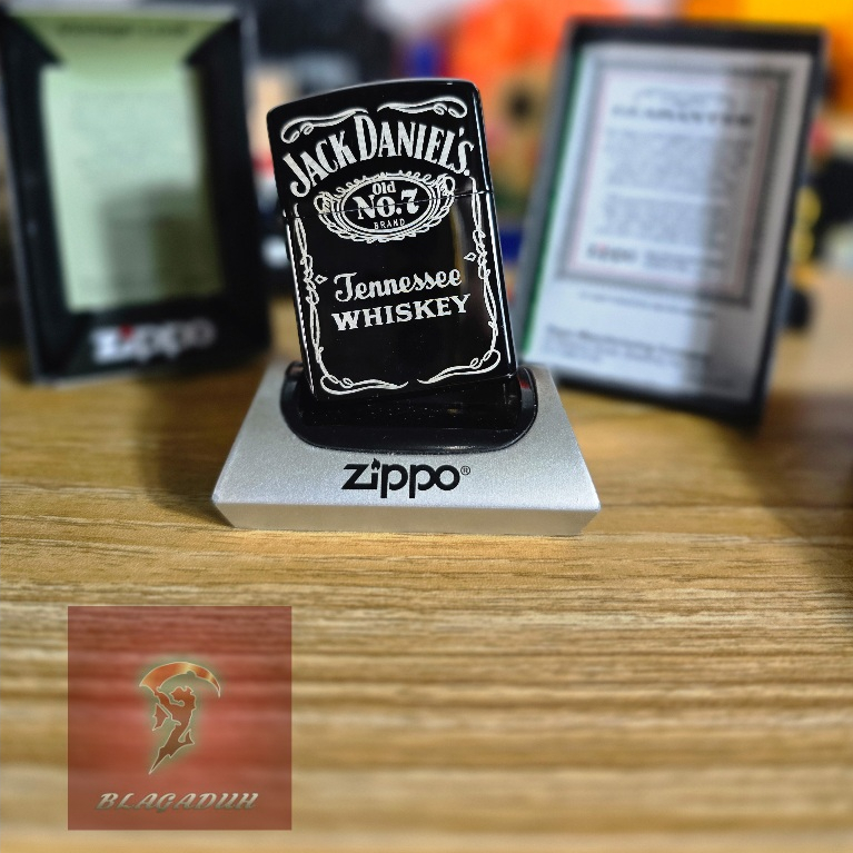 ZIPPO JACK DANIELS SPECIAL SERIES ORIGINAL PING SOUND WITH SEAL ORANGE