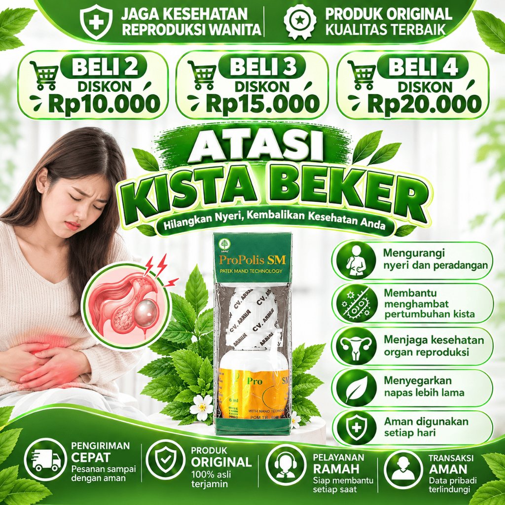 PROPOLIS SM Obat Penghancur Kista Baker Benjolan Di Belakang Lutut Kista Ganglion Benjolan Di Pergel