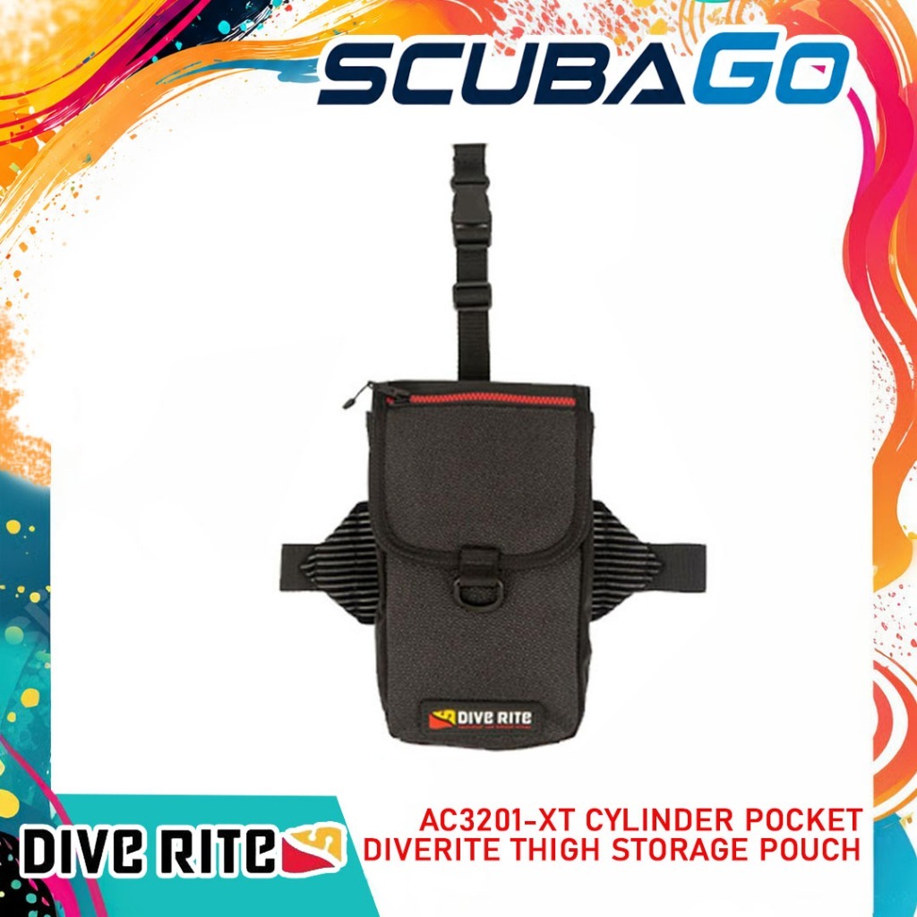 AC3201-XT Diverite Cylinder Pocket Thigh Storage Pouch BCD Dive Rite Selam Scuba Diving