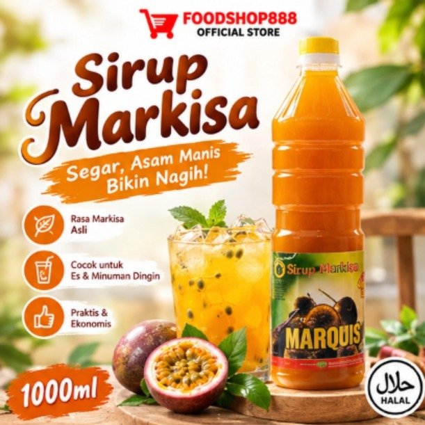 Sirup Markisa / Sirup Markisa Medan / Sirup Marquisa Medan 1000ml