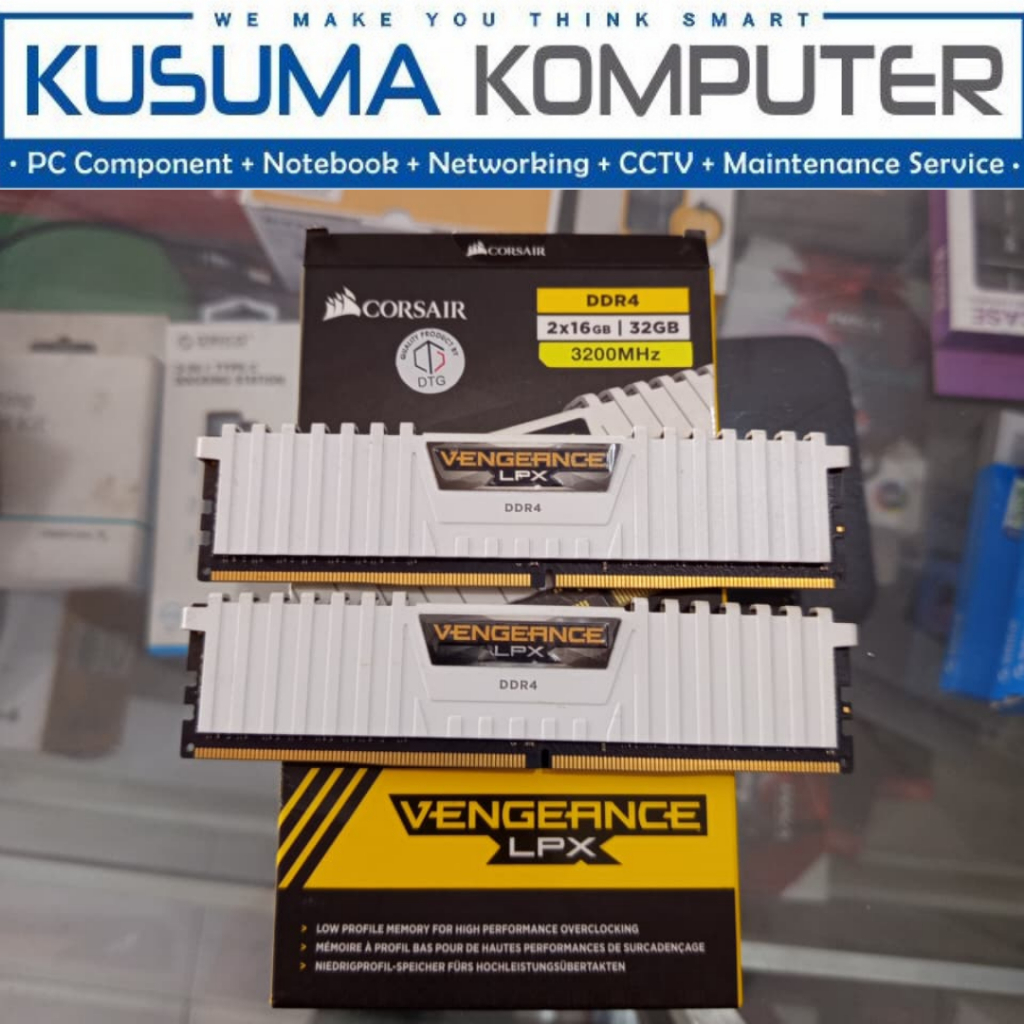 RAM Corsair Vengeance LPX White 2x16GB 32GB Kit DDR4 3200Mhz Bekas