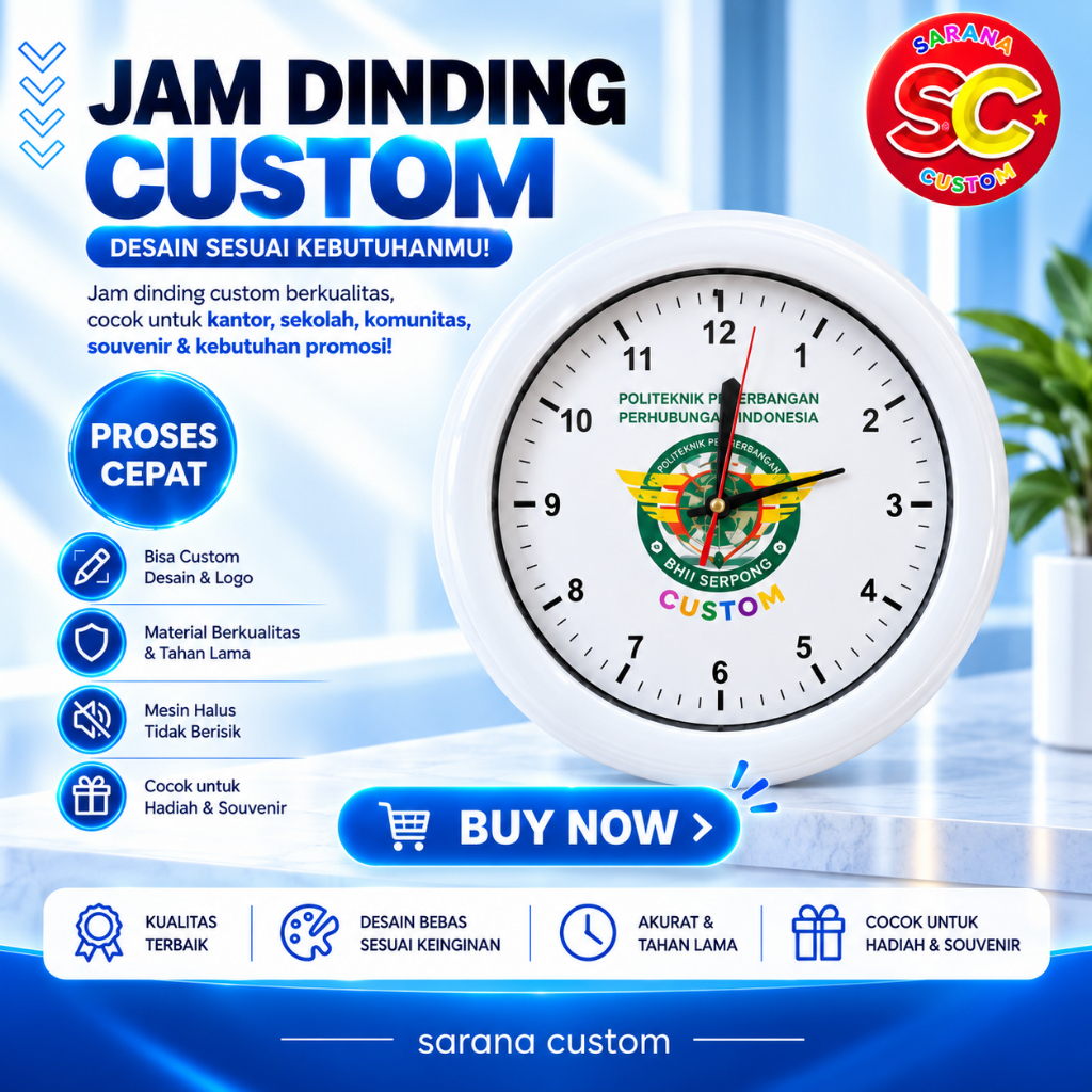 Jam Dinding Custom/Jam Dinding Custom Souvenir