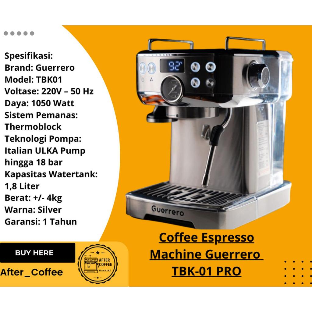 Espresso Coffee Machine Guerrero TBK01 PRO 58MM Portafilter