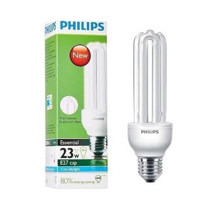 Lampu PHILIPS Essential 23W 23 W 23Watt 23 Watt 18 Watt E27 Putih Cooldaylight