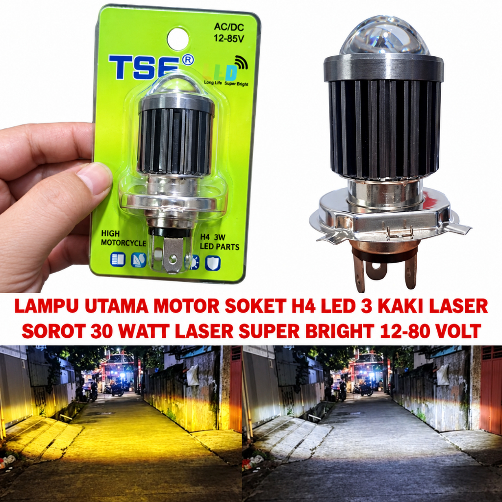 BOHLAM H4 LASER LED HEADLAMP H4 /LED SUPERSONIC H4