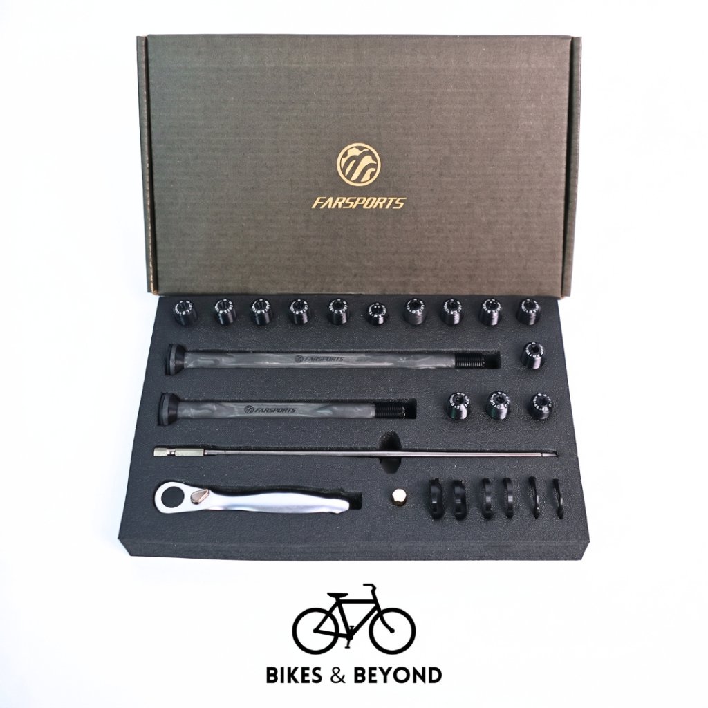 Farsports Carbon Through Thru Axle Complete Kit - UD Matte