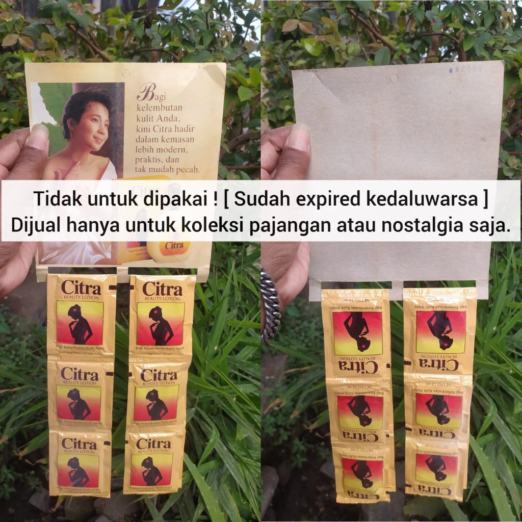 [ TIDAK UNTUK DIPAKAI ] KOLEKSI PRODUK JADUL CITRA TAHUN 1995 HANYA UNTUK PAJANGAN SAJA