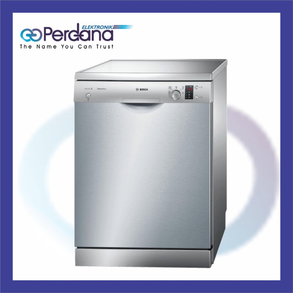 DISHWASHER BOSCH 60cm SMS25AI00V Seri 2 Silver Inox