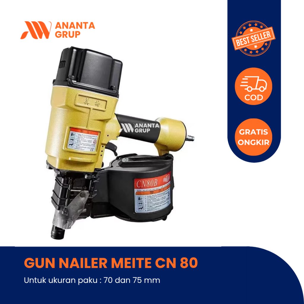 Meite CN80 Gun Nailer | Mesin Paku Pallet Coil Nailer
