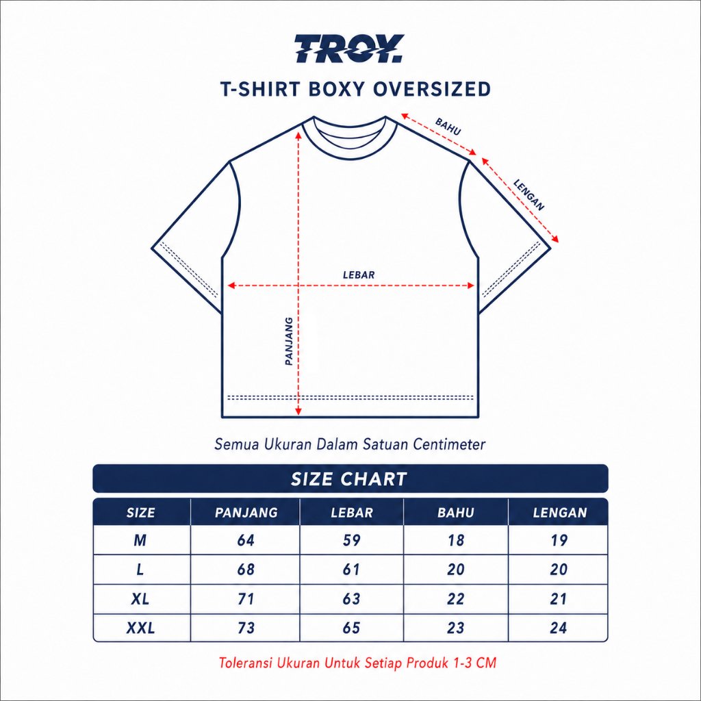Troy Company Boxy Oversized T-Shirt Black Wolf Whistle - Kaos Boxy Oversize Hitam MBD 3718