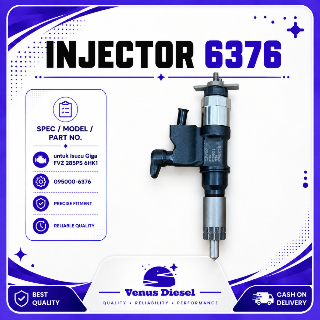 Injector 6376 Isuzu Giga FVZ 285PS 095000-6376 8-97609789-6 | Injektor