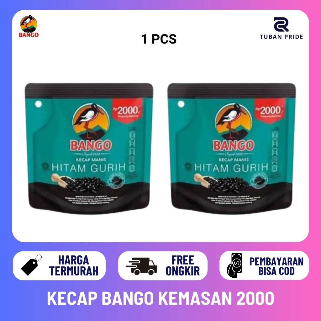 [TP] Bango Kecap Manis Kemasan 2000 40 Ml Kedelai Hitam Bango