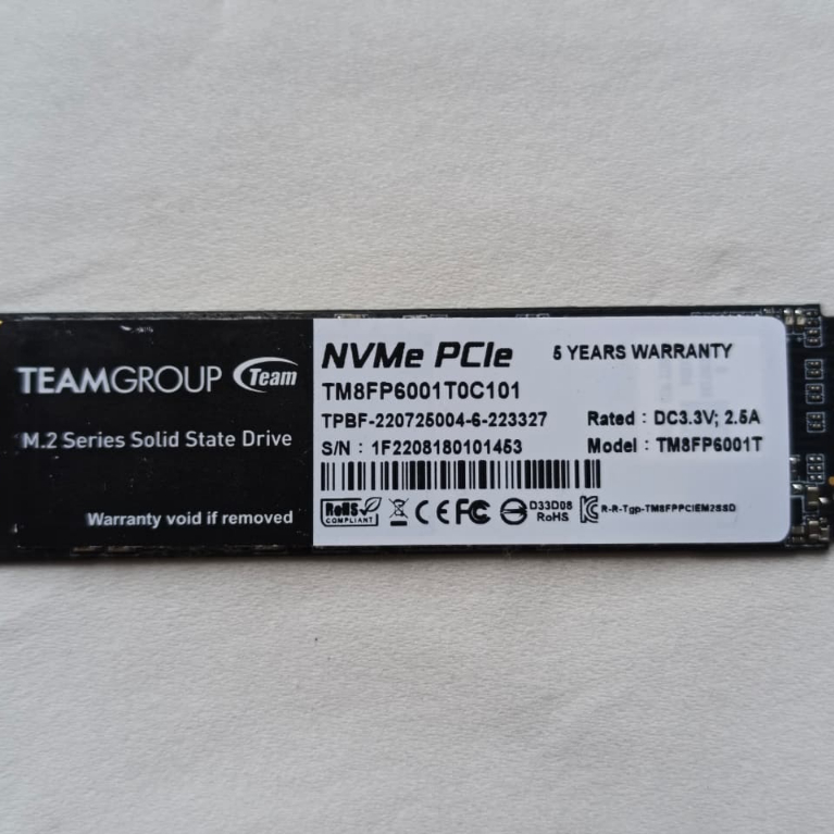SSD TEAMGROUP MP33 NVMe M.2 1TB - Second -  Normal