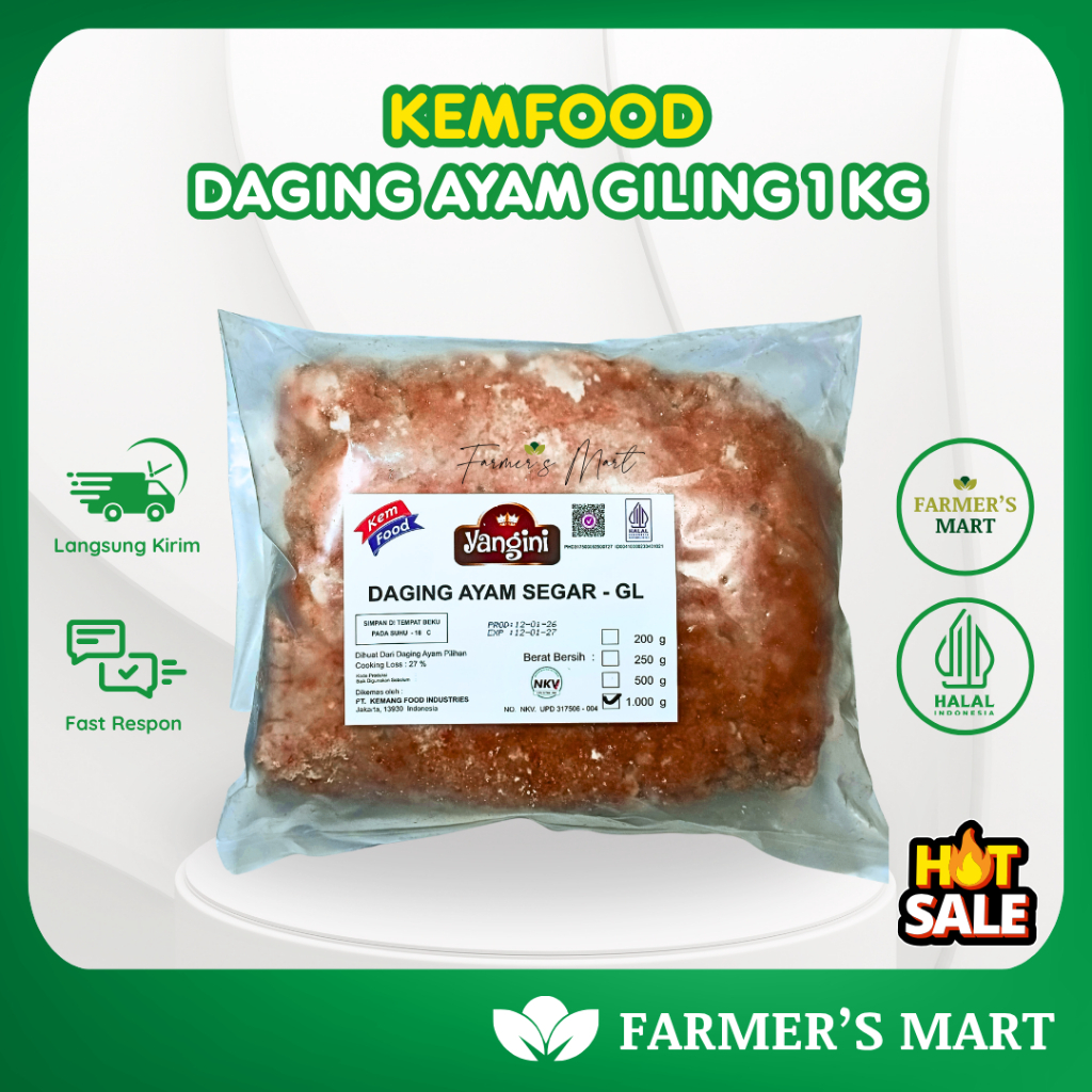 Kemfood Daging Ayam Giling 1 kg Frozen Food Mart Palembang
