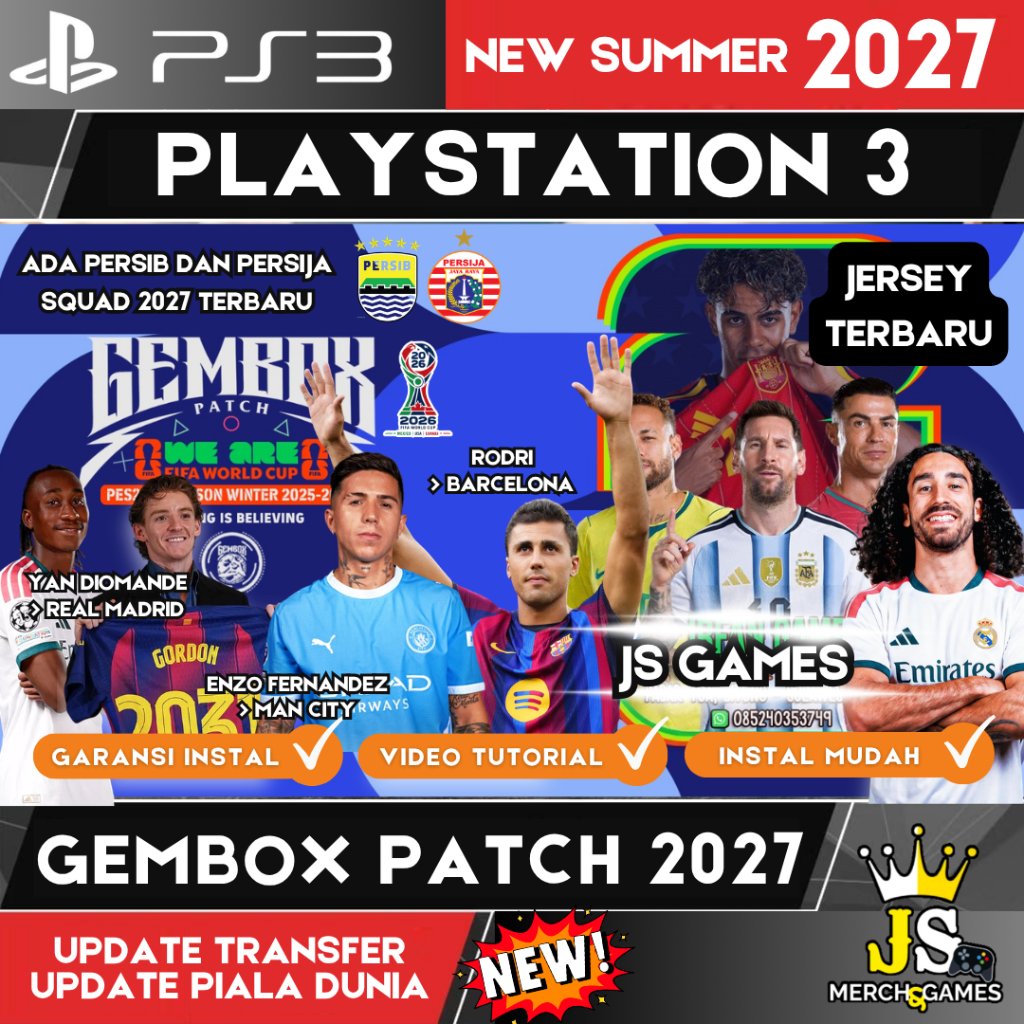 ( TERBARU RILIS 2026 REV 3 ) VIA LINK PES 2026 GEMBOX PATCH FULL WINTER TRANSFER PS3 CFW HFW HEN - P