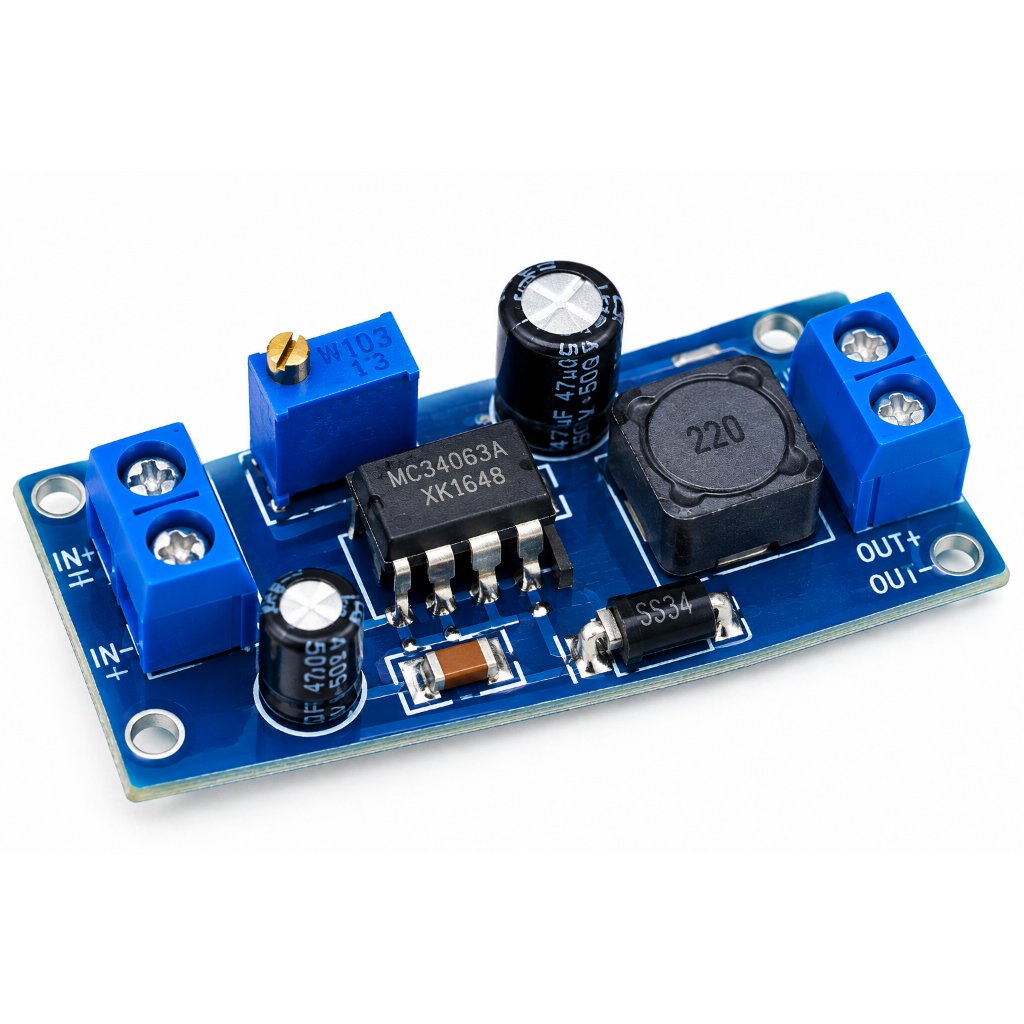 PCB Module MC34063A DC-DC Converter Step Up Step Down Adjustable