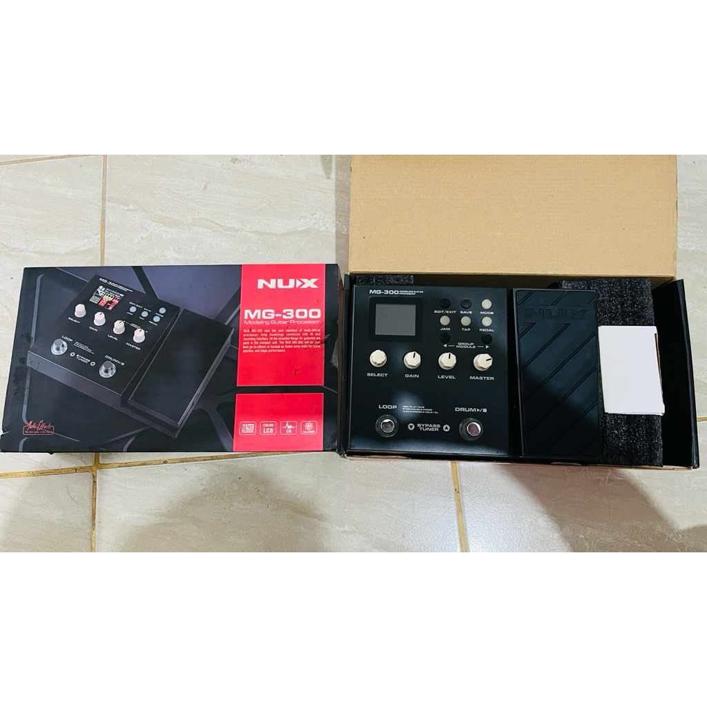 Nux Mg300 Dus Lengkap Dengan Kabel Adaptor Second