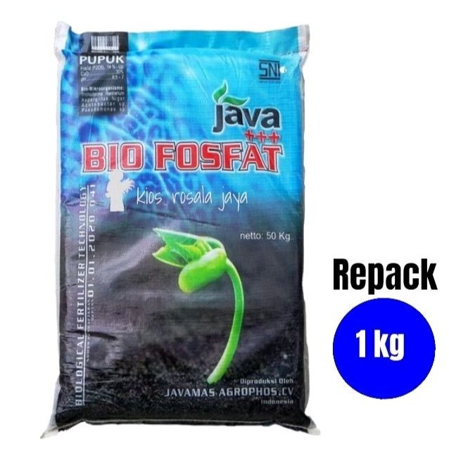 Pupuk Bio Fosfat Javamas 1kg Mengurangi Pupuk N 60% Mikroorganisme Fosfat Alam