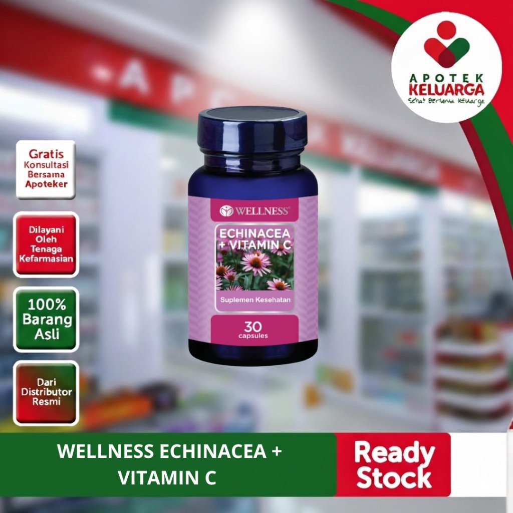 Wellness Echinacea + Vitamin C 30 Capsules