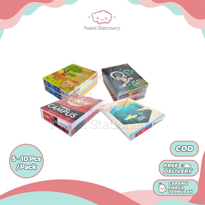 [PACK] Buku Tulis Sekolah Anak SIDU Big Boss Skola 38 42 50 58 78 100 Lembar 1 Pak Sinar Dunia BigBo