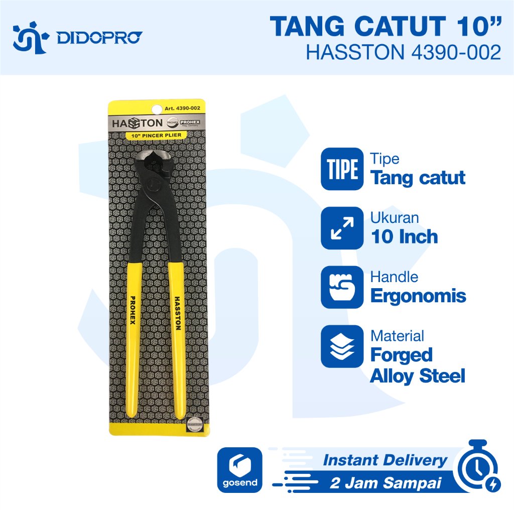 Tang Catut 10" Tang Gegep Tang Kakak Tua Hasston Prohex