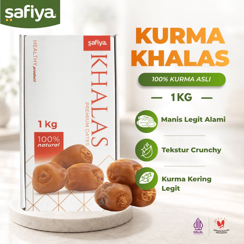 Safiya Kurma Khalas Saad 1 Kg Kholas Dates Premium