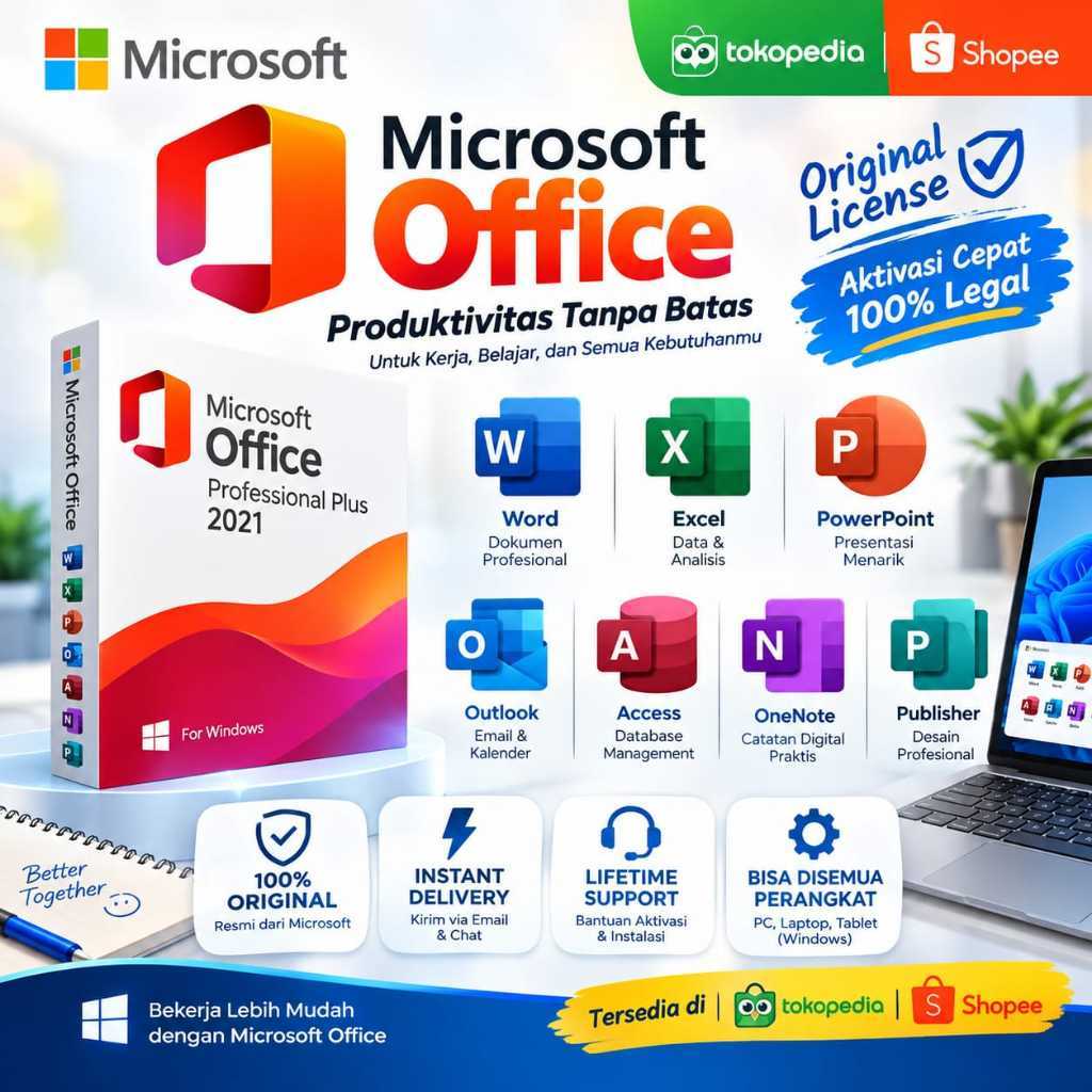 Office 2024 | 2021 | 2019 | 2016 | 2013 | 2010 ProPlus - Original Lifetime