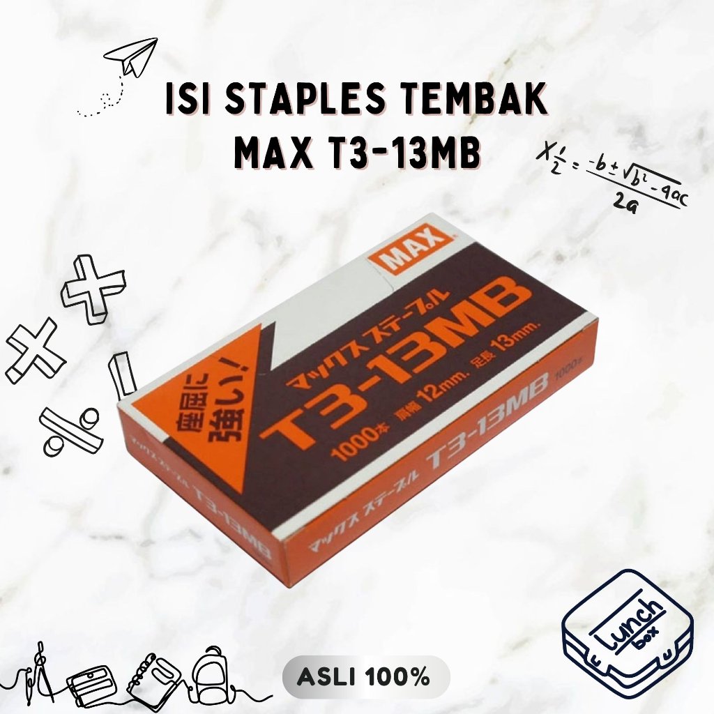 [ARION STORE] STAPLES MAX T3-13MB / ISI STAPLES TEMBAK T3-13MB / ISI TUG TACKER MAX [PAK KECIL]