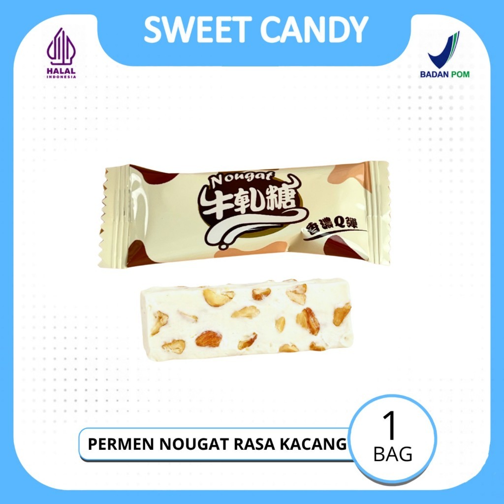 Permen Nougat Kacang Premium – Manis, Lembut & Renyah | Snack Nougat Kacang Lezat