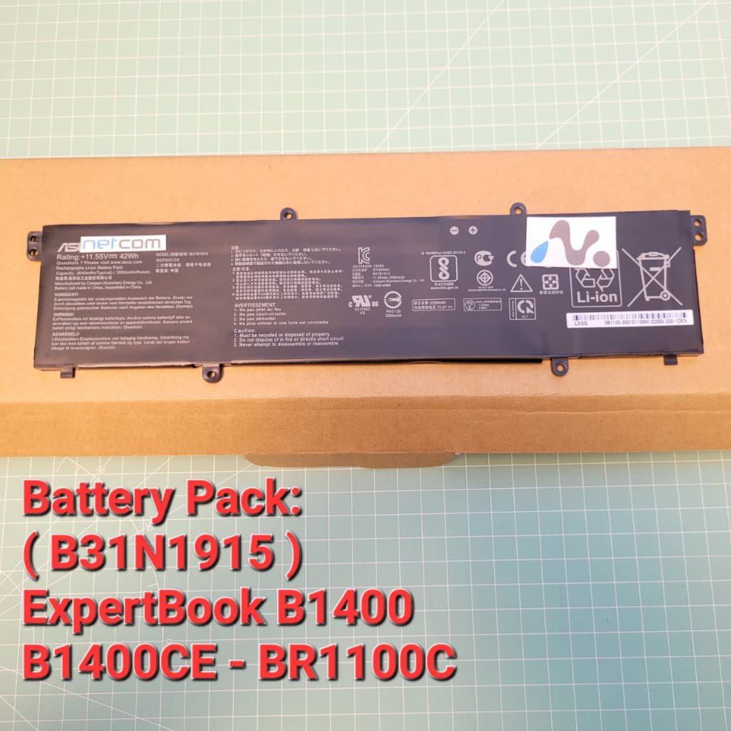 Baterai Laptop Asus ExpertBook B1 Series: B1400 B1400CEAE B1500CEAE | kode - B31N1915 | B1400CEAE B1