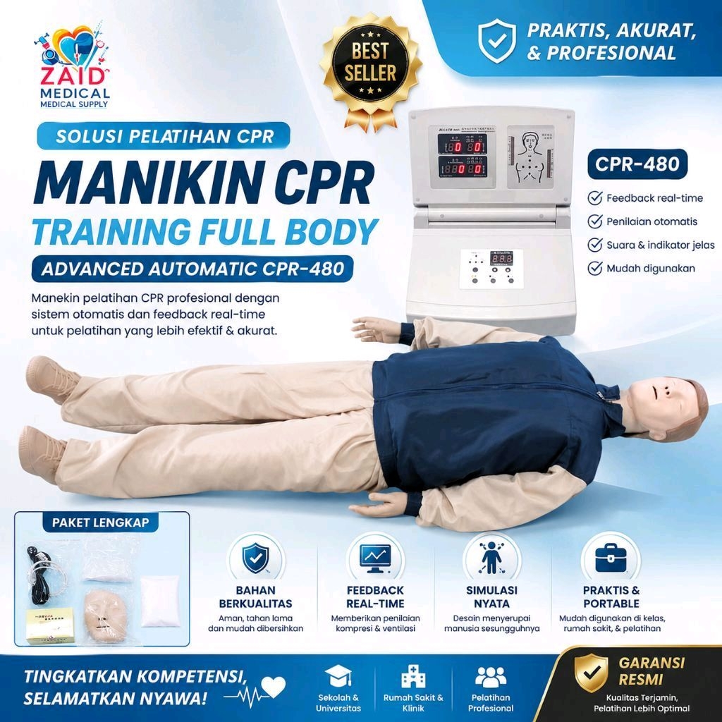 PHANTOM MANIKIN CPR FULL BODY DEWASA/ MANIKIN CPR TRAINING