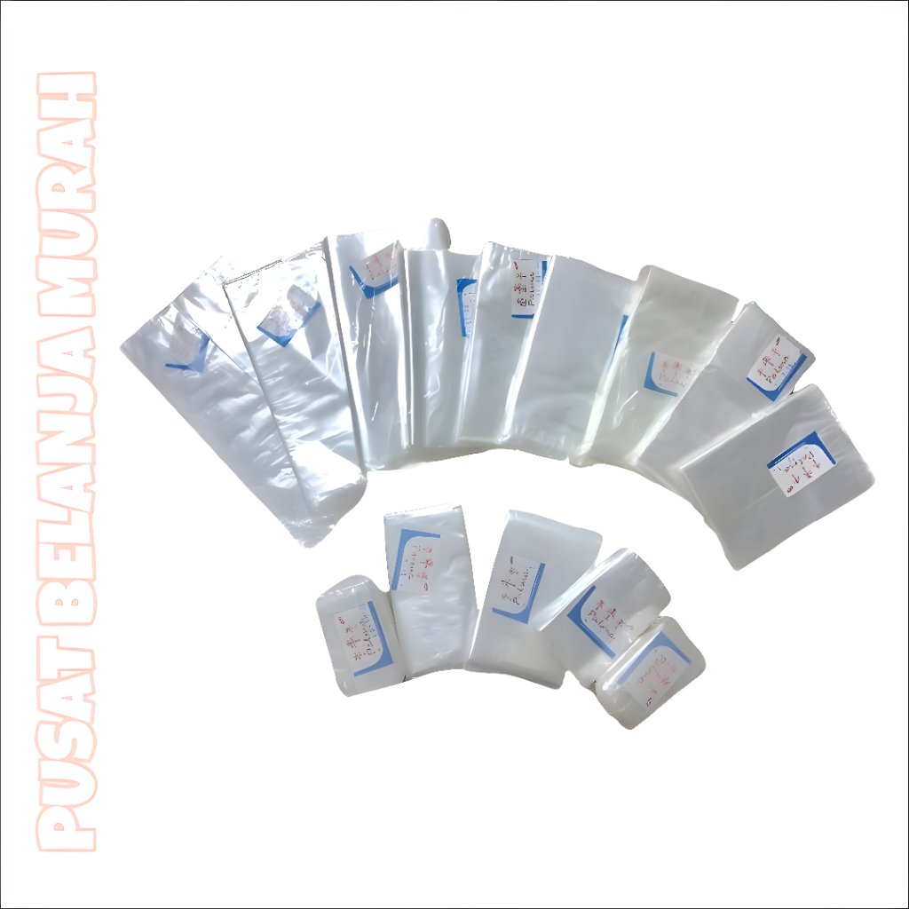 Plastik pp bening super (uk :12 x 16)