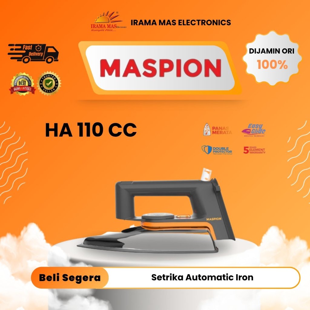 SETRIKA MASPION HA 110 CERAMIC | Setrika Automatic Ceramic Coating