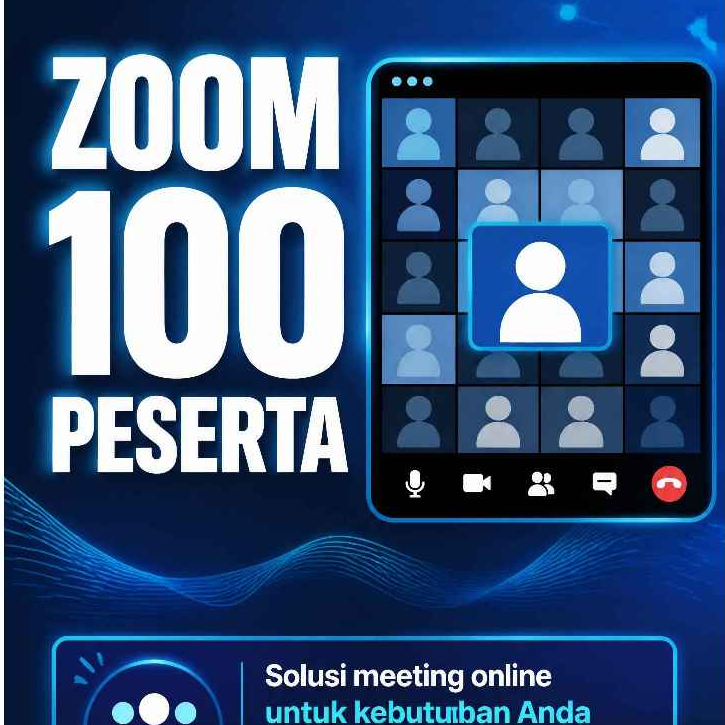 Akses Full Fitur Premium Zoom Meeting Pro 100 peserta