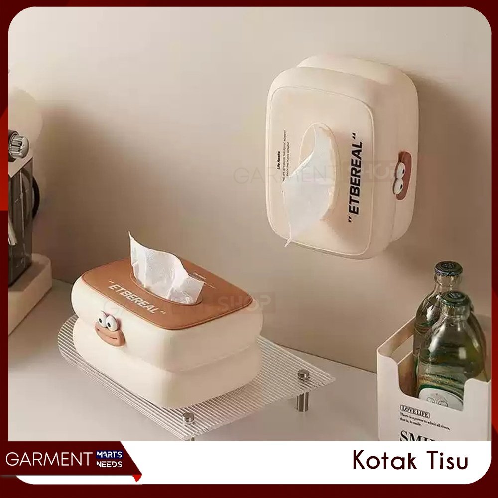 Kotak Tisu Lucu Karakter Emoticon Tempat Tissue Roll Wajah Estetik Meja Makan Wadah Unik Dinding Tem