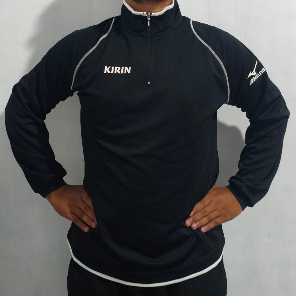 MIZUNO x KIRIN FIRE Halfzip - Seperti Baru