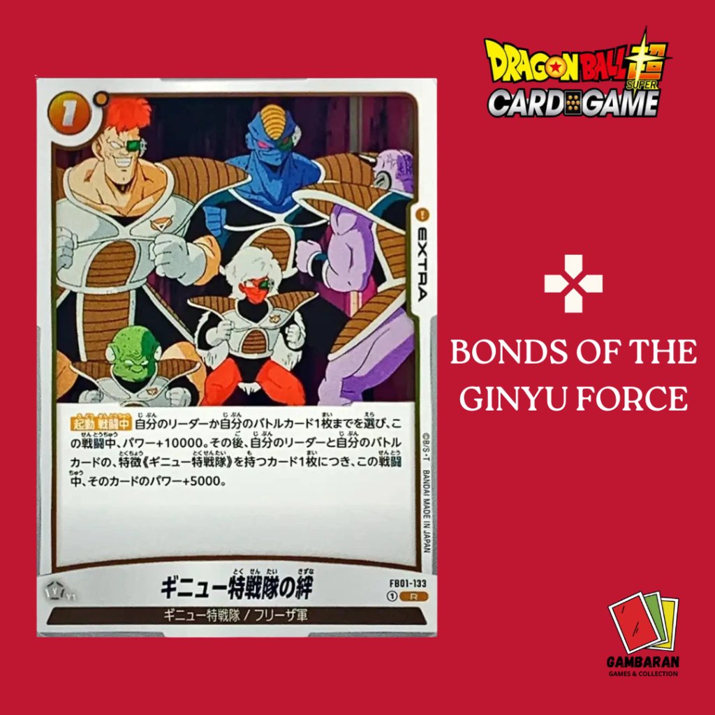 Bonds of the Ginyu Force R FB01-133 Dragon Ball Fusion World JP Awakened Pulse Kartu TCG