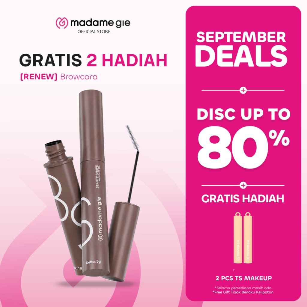 [GRATIS 2 HADIAH] Madame Gie Beauty Shape Browcara - MakeUp Mascara Alis