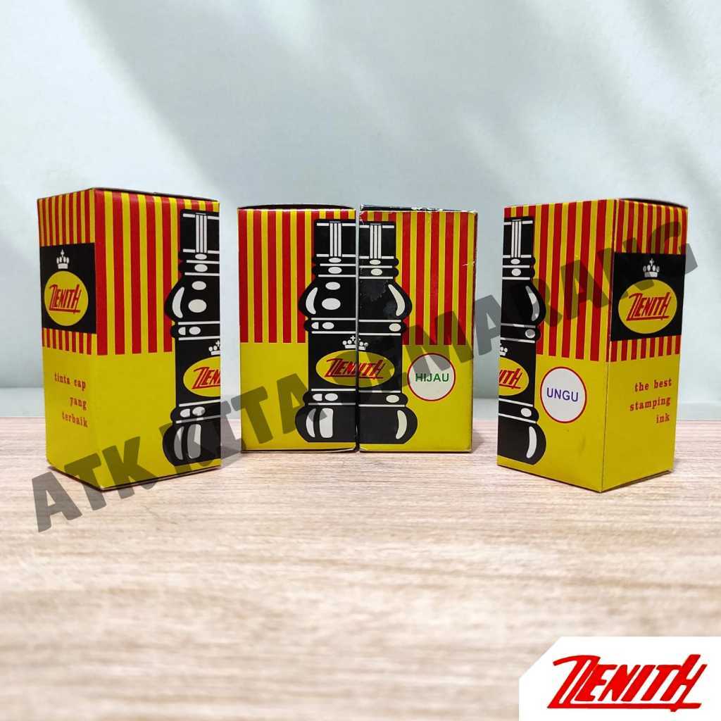[PCS] Tinta Bak Stempel Cap Zenith 20 ml - Hitam | Biru | Ungu | Hijau